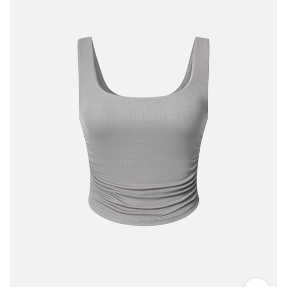 Skinkiss Angular Square Neck Ruched Bra Top